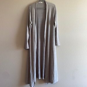 New Long Grey Cardigan